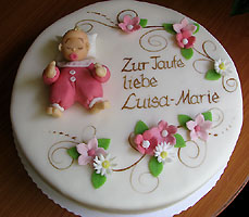 Torte zur Taufe